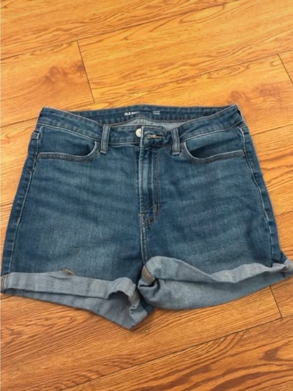Old Navy Rolled Hem Denim Jean Shorts - Medium Blue